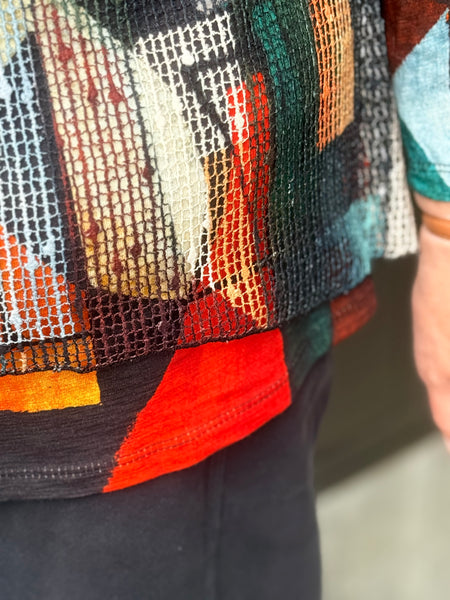 Jess and Jane Boucle Mesh Overlay- Cubism