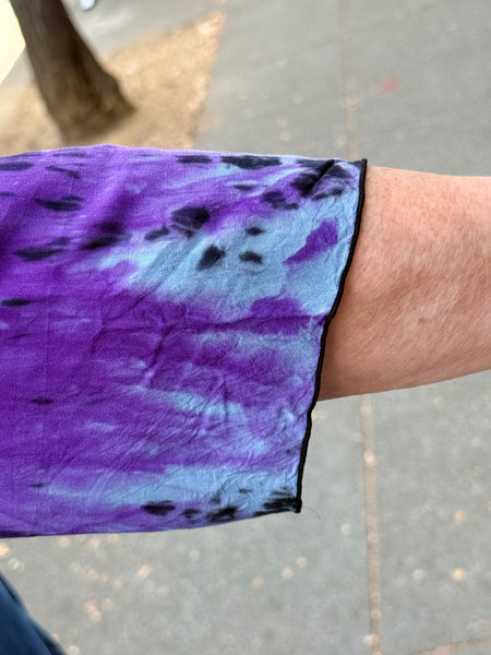 Lyng Voile Kiana Top- Purple Dip Dye