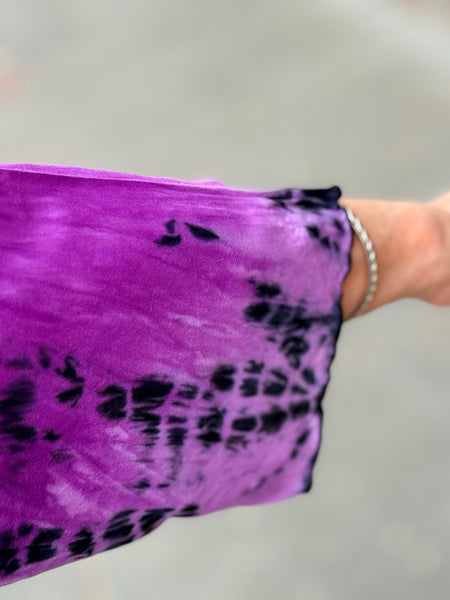 Lyng Voile Kiana Top- Fuschia Dip Dye
