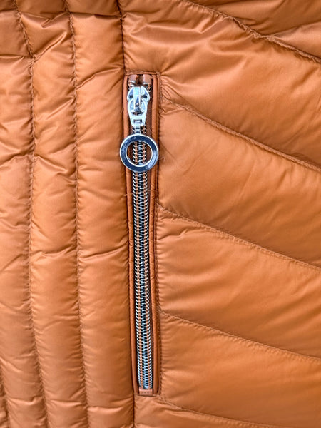 Frandsen Down Zipper Vest- Rust