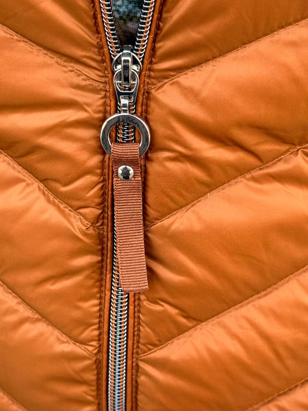Frandsen Down Zipper Vest- Rust