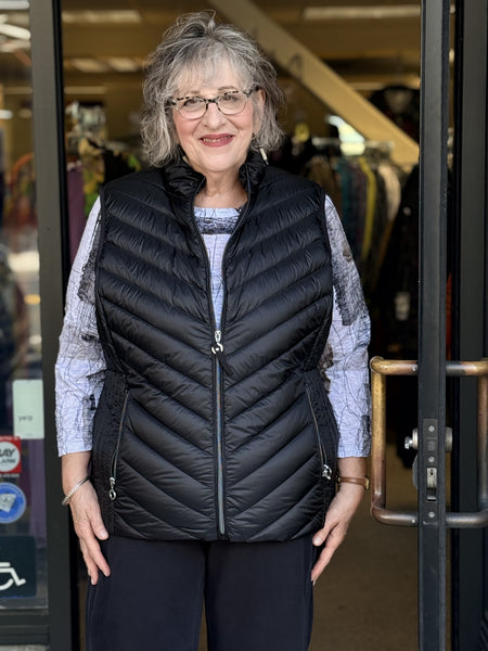 Frandsen Down Zipper Vest-Black