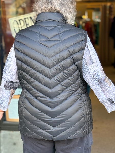 Frandsen Down Zipper Vest-Black