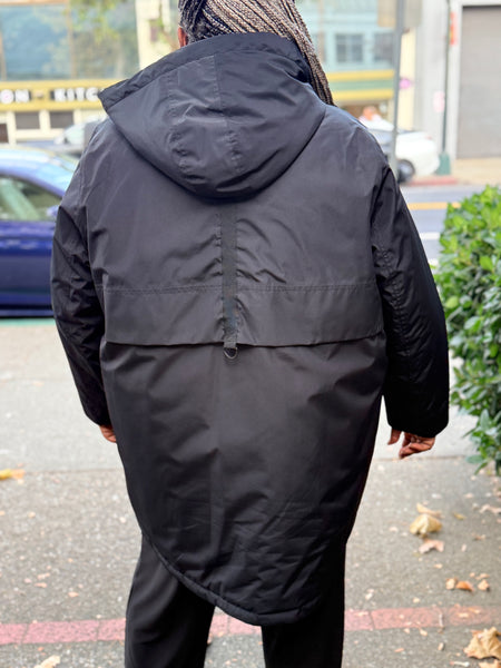 Frandsen All Weather Coat- Black/Camel