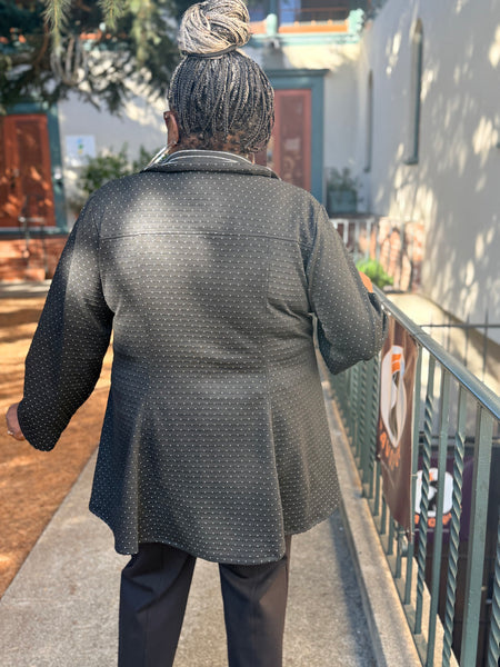 Sydney Project Polka Dot/Stripe Button Jacket