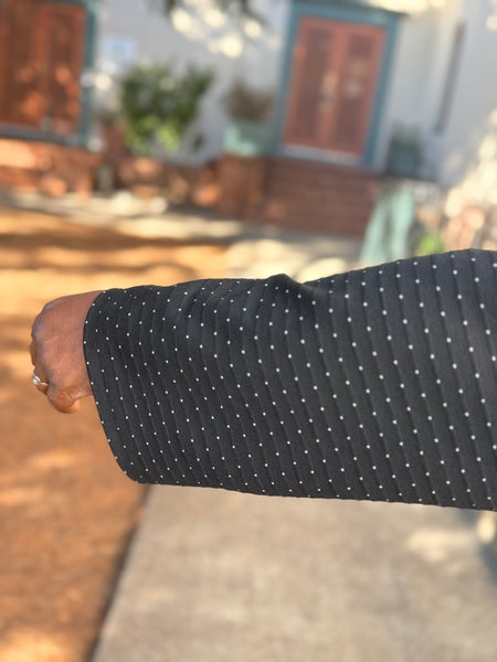 Sydney Project Polka Dot/Stripe Button Jacket