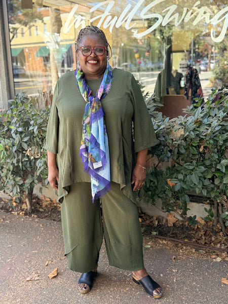 Sydney Air Flow Pocket Tunic- Olive