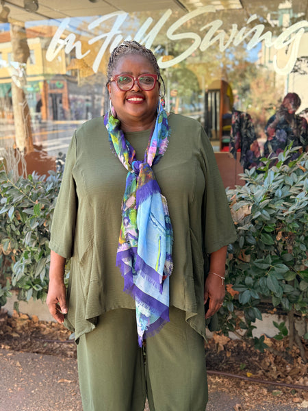Love's Pure Light Silk Modal Oblong Scarf-Dragonfly Kisses
