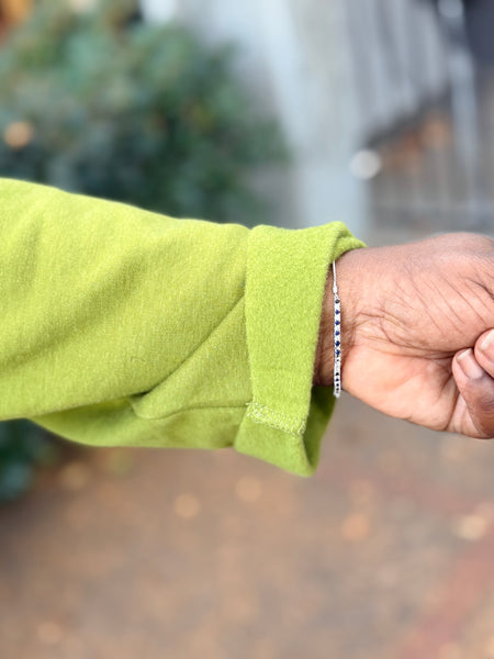 Luuka Valeria Brushed Fleece Cardigan- Pistachio