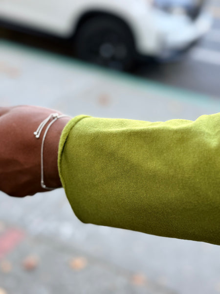 Luuka Alma Brushed Fleece Pullover-Pistachio