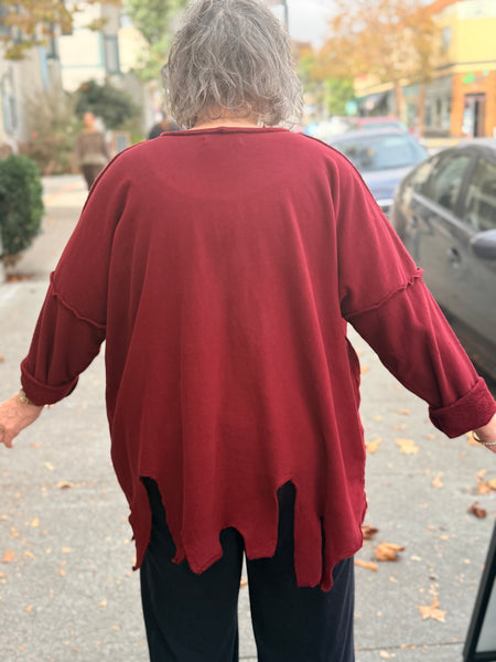 Bodil French Terry One Size Infinity Top- Cinnamon