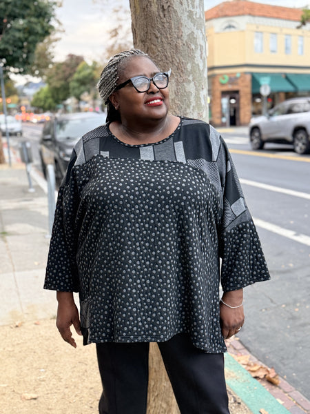 Sydney Project Contrast Tunic-Metro Tile