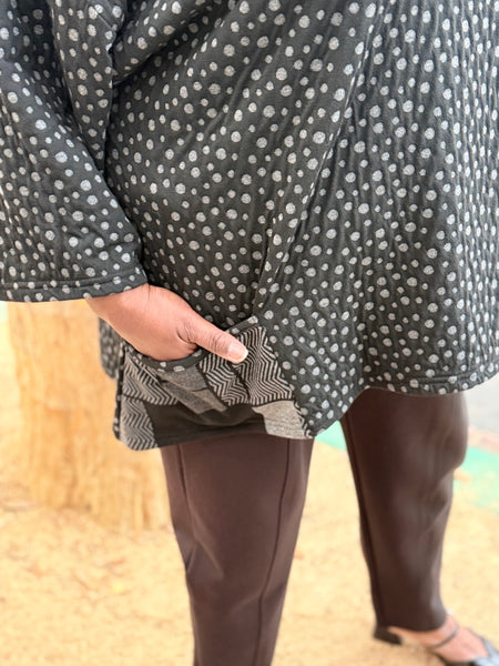 Sydney Project Contrast Tunic-Metro Tile
