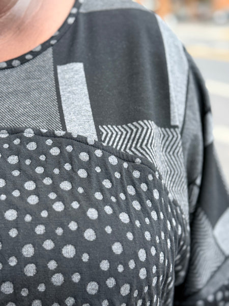 Sydney Project Contrast Tunic-Metro Tile