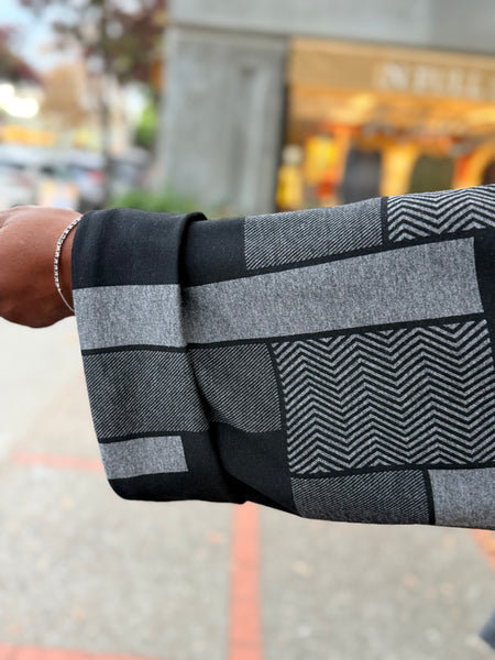 Sydney Project Overlap Collar Jacket- Metro Tile