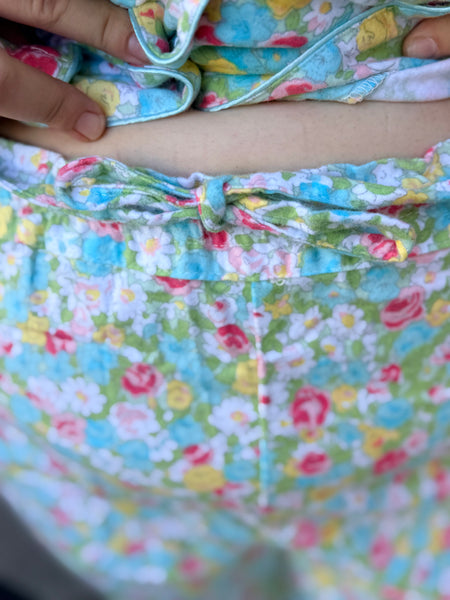 La Cera Flannel Pajama - Aqua Floral