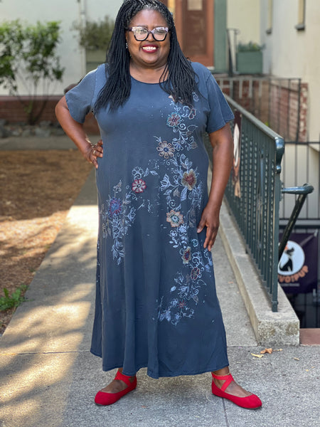 Caite Marijka Dress- Inkwell