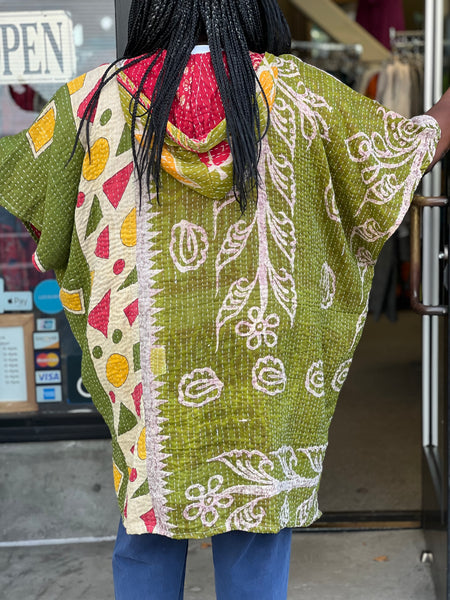 Kantha Bae Peace and Love Poncho 083