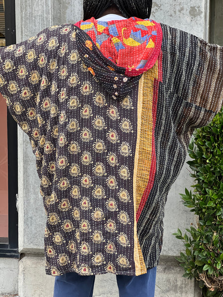 Kantha Bae Peace and Love Poncho-052