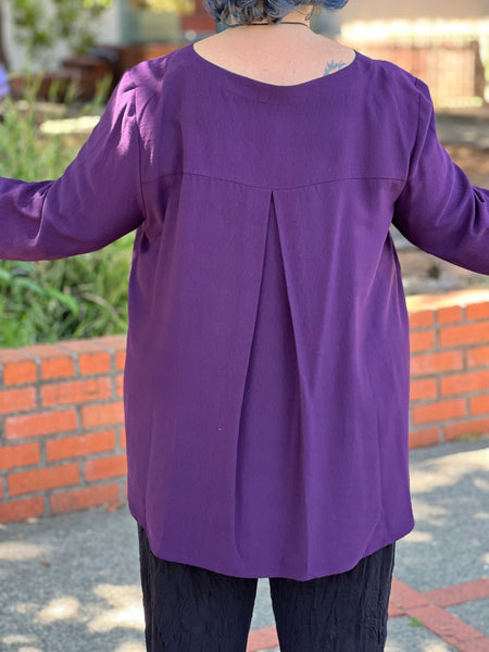 Niche Cosmos Blouse -Aubergine