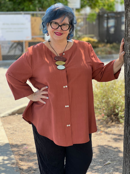 Niche Cosmos Blouse- Nutmeg