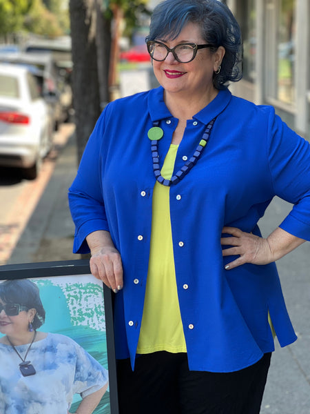 Niche Canyon Blouse -Cobalt