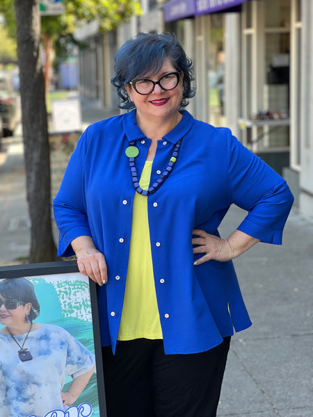 Niche Canyon Blouse -Cobalt