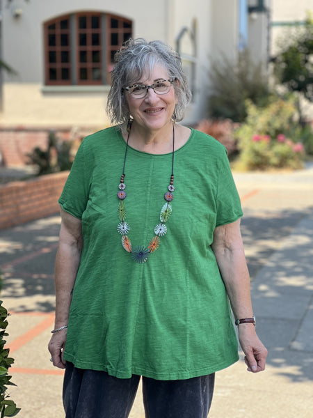 Kleen Seamed Short Sleeve Tee- Pine Green