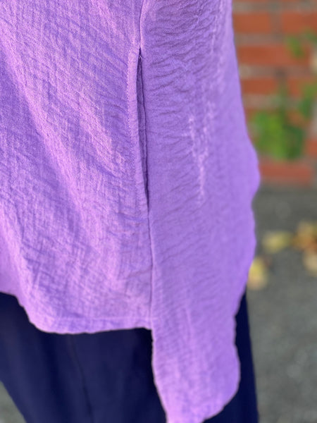 Gerties One Size Asymmetrical Top-Plum