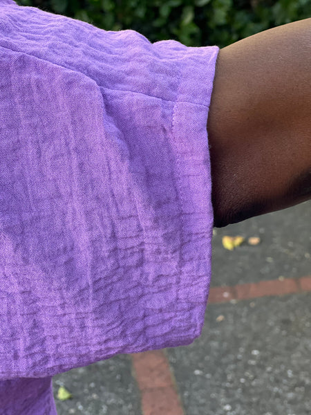 Gerties One Size Asymmetrical Top-Plum