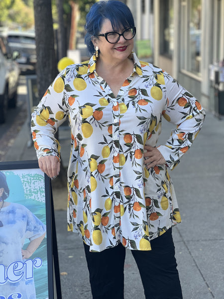 Blue Sky Celine Blouse-Lemonade