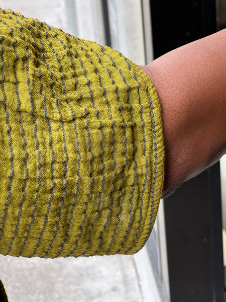 Shannon Passero One Size Reed Cardigan Green