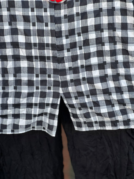 Niche Astoria Top- B/W Plaid