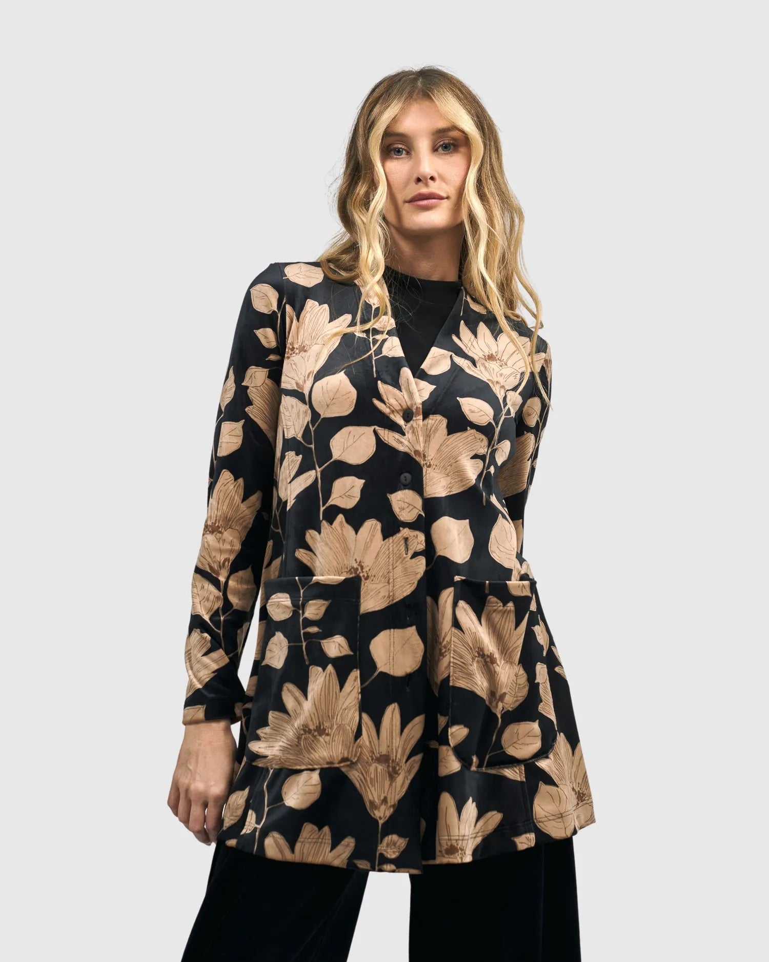 Alembika Lucille Velvet Jacket - Floral