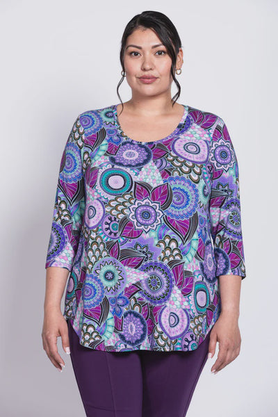 Blue Sky Bamboo Jazz 3/4 Top -Royale Peacock