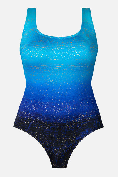 Longitude Double X Back Tank Suit-Sea Mist