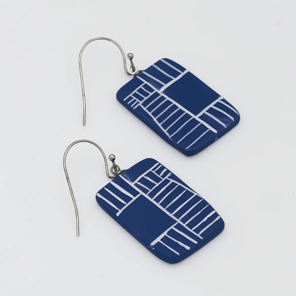 Sylca Blue GeoVibe Earrings