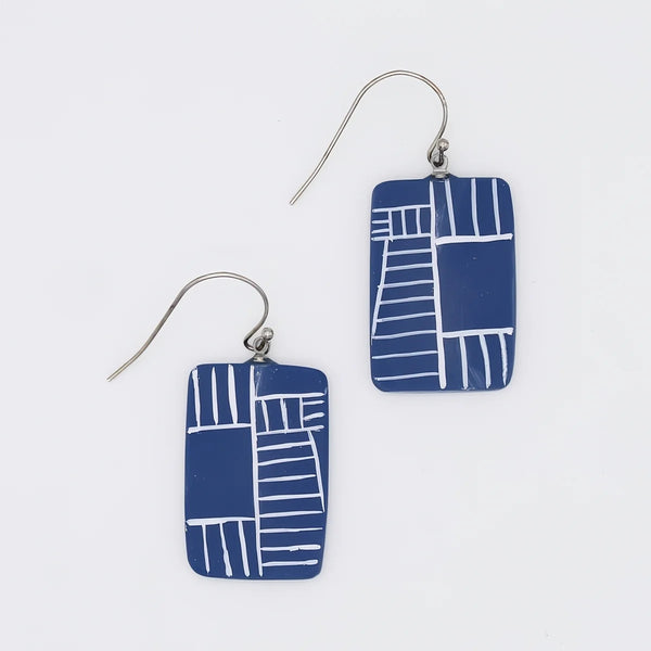 Sylca Blue GeoVibe Earrings