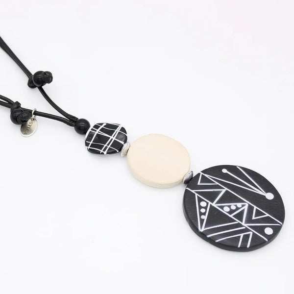 Sylca Ebony and Ivory Noir Pendant