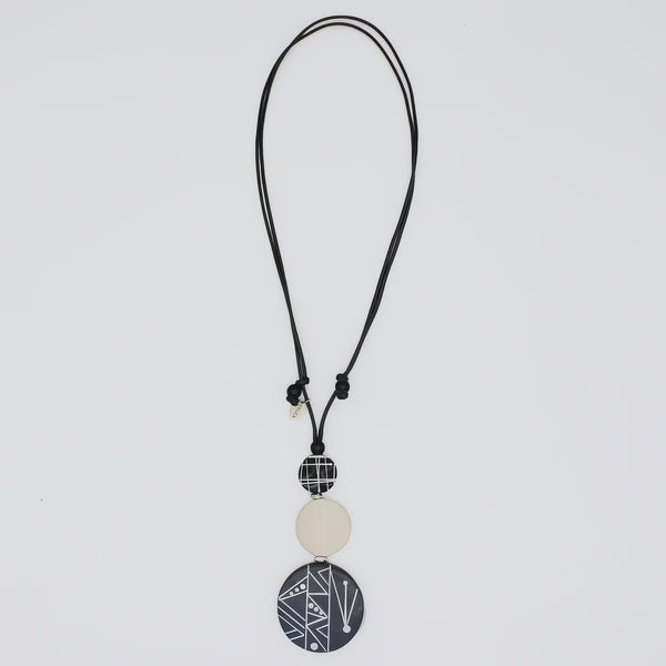 Sylca Ebony and Ivory Noir Pendant