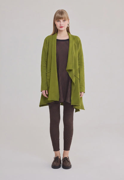 Luuka Valeria Brushed Fleece Cardigan- Pistachio