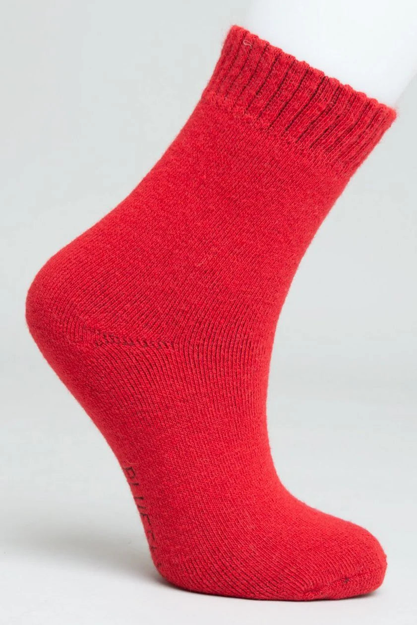 Blue Sky Merino Wool Socks- Red