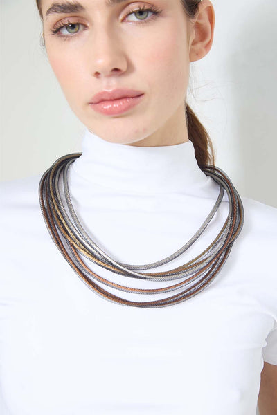 Life Necklace Round-Metallics