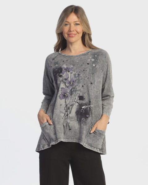 Jess and Jane Mineral Wash Patch Pocket-Allure