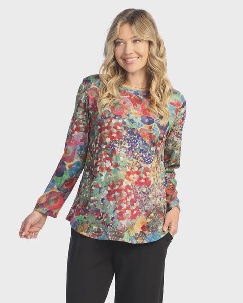 Jess and Jane French Brush Tunic Top - Potpourri