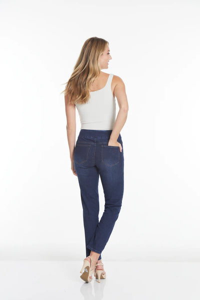 Slimsation Pull-On Ankle Jean with Front and Back Pockets