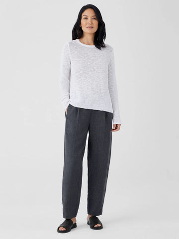 Eileen Fisher Delave Pleated Lantern Pant-Graphite