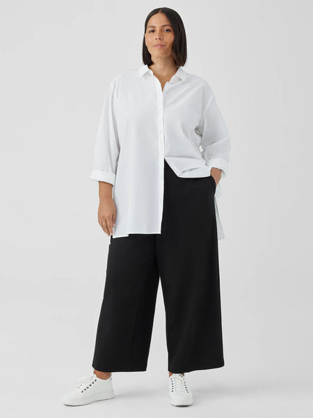 Eileen Fisher Washable Ponte Wide Leg-Black