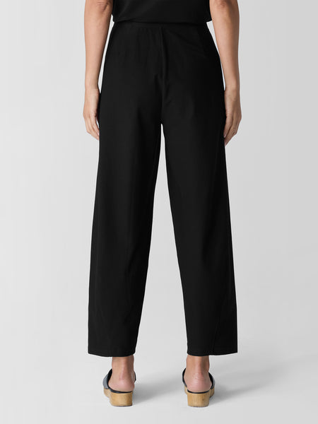 Eileen Fisher Washable Stretch Crepe Lantern Pant- Black