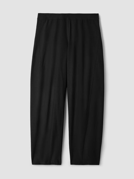 Eileen Fisher Washable Stretch Crepe Lantern Pant- Black